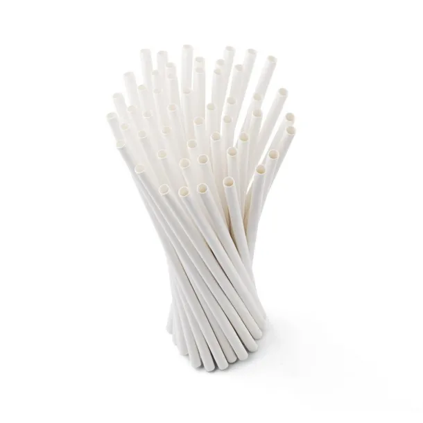  Paper drinking straw set, 50 pcs brown