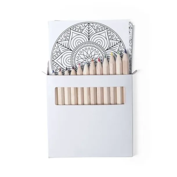  Colouring book, mandala, colouring pencils neutral