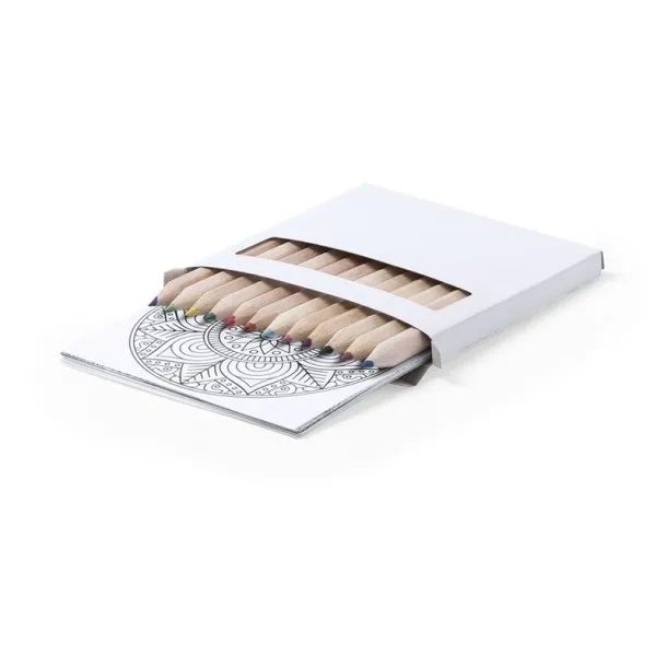  Colouring book, mandala, colouring pencils neutral
