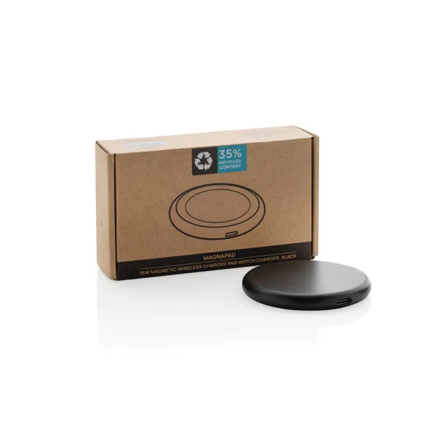 Magnapad 15W RCS rplastic magnetic 3 in 1 charging pad - XD Collection Black 