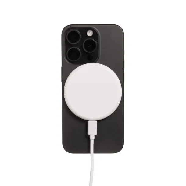 Magnapad 15W magnetna 3u1 podloga za punjenje od RCS reciklirane plastike - XD Collection Bijela 