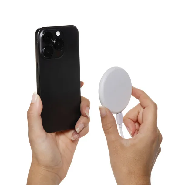 Magnapad 15W magnetna 3u1 podloga za punjenje od RCS reciklirane plastike - XD Collection Bijela 