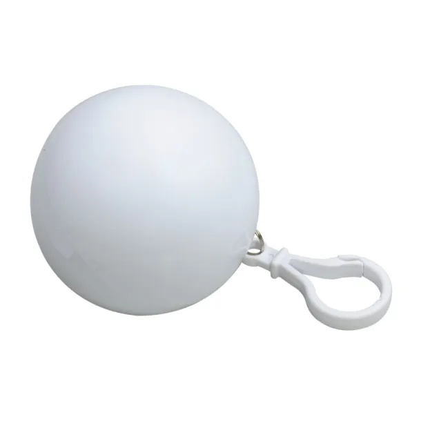 RAINCOAT foldable raincoat with key ring White