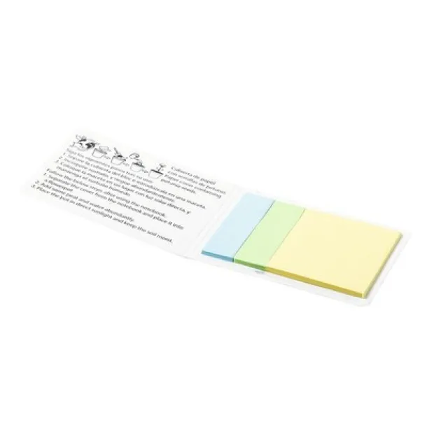  Memo holder, sticky notes, seed paper white
