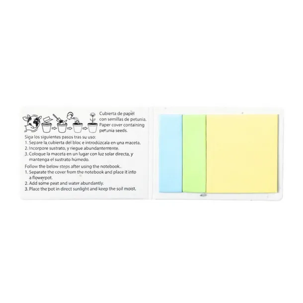  Memo holder, sticky notes, seed paper white