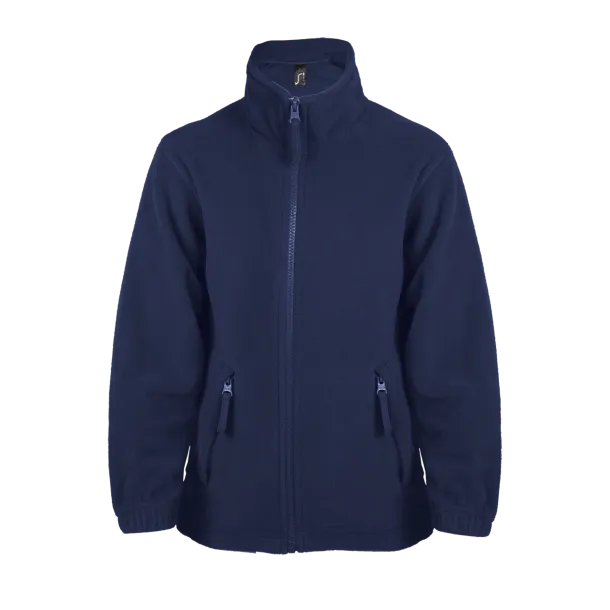 SOL'S NORTH KIDS' ZIPPED FLEECE JACKET - SOL'S Navy