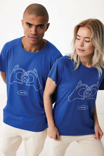  Iqoniq Tikal recycled polyester quick dry sport t-shirt - iqoniq Kraljevski plava