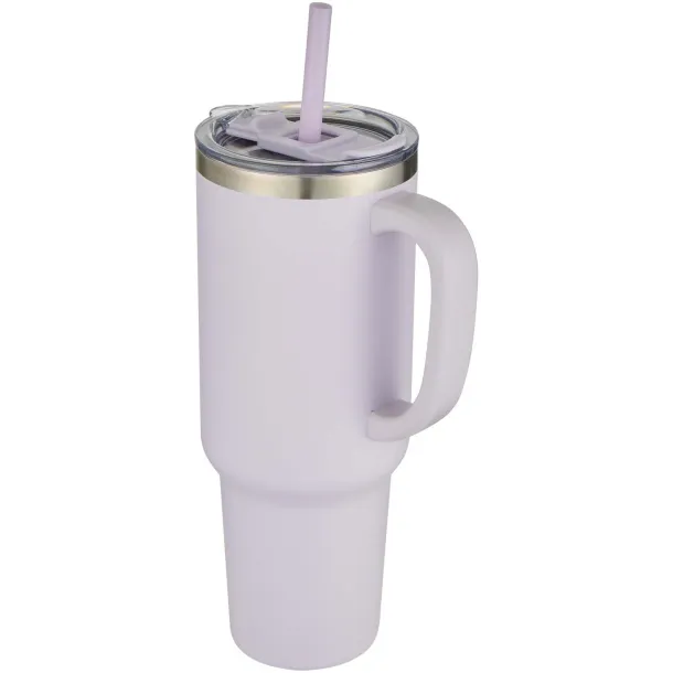 Sydney 1200 ml double wall RCS certified copper vacuum insulated tumbler with straw Lilac