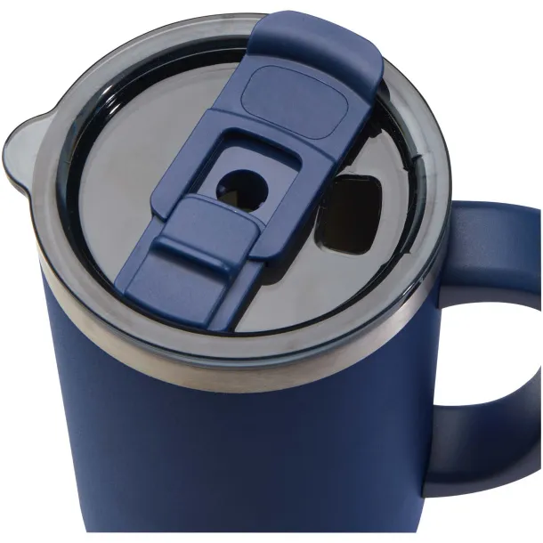 Sydney 1200 ml double wall RCS certified copper vacuum insulated tumbler with straw Navy Blue
