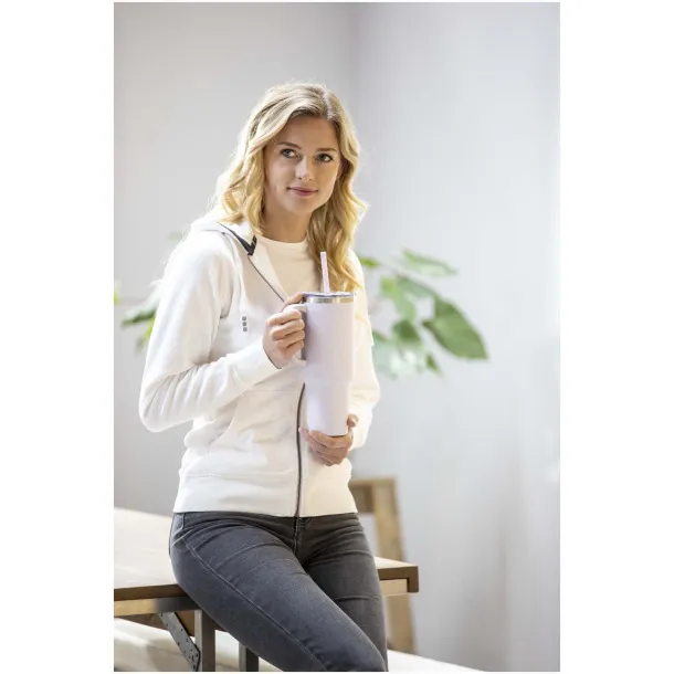Sydney 1200 ml double wall RCS certified copper vacuum insulated tumbler with straw Navy Blue