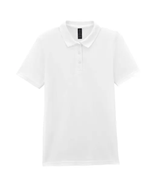  SOFTSTYLE LADIES' DOUBLE PIQUÉ POLO - Gildan White