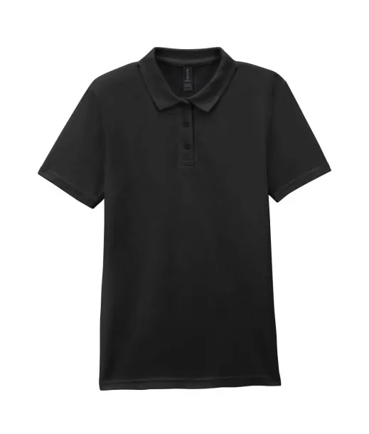  SOFTSTYLE LADIES' DOUBLE PIQUÉ POLO - Gildan Black