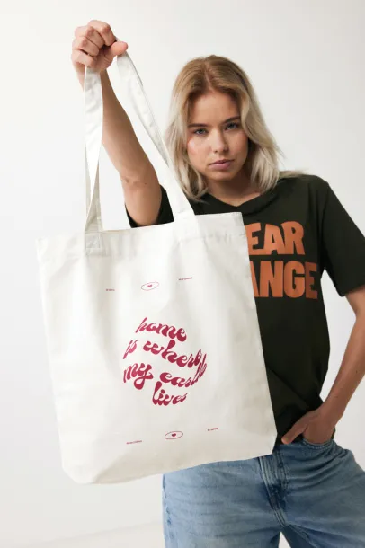  Impact AWARE™ recycled canvas tote bag 285gsm undyed - XD Collection Bijela 