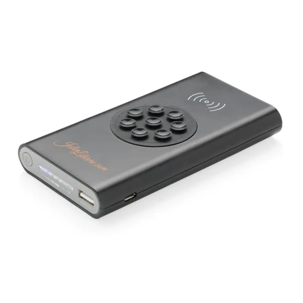  8.000 mAh wireless 5W powerbank with type C Black