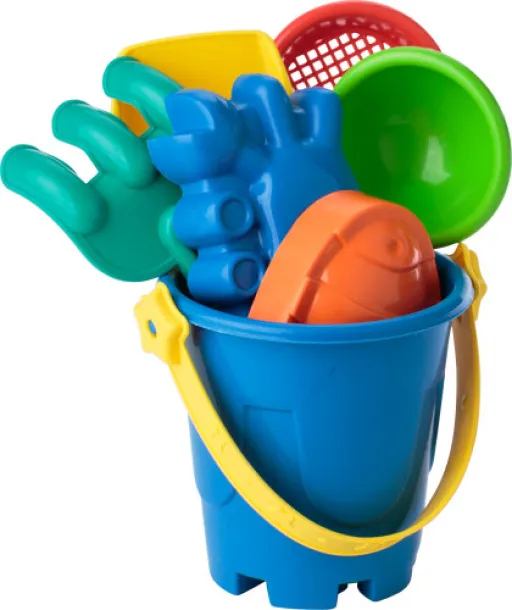 Mateo Recycled PP beach bucket  custom multicolor