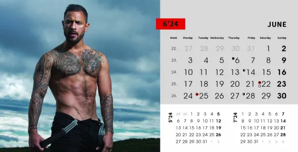  "MASCULINE" 13 sheets, format: 20,5x14,5 cm, desk calendar, envelope, P/50 Color