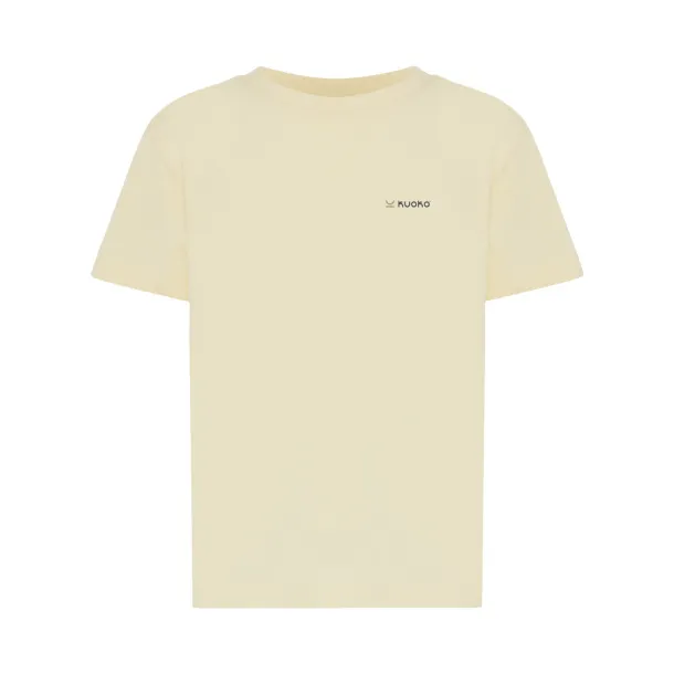  Iqoniq Koli kids lightweight recycled cotton t-shirt - iqoniq cream yellow 