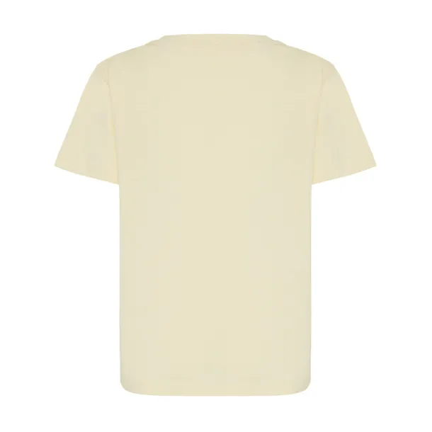  Iqoniq Koli kids lightweight recycled cotton t-shirt - iqoniq cream yellow 