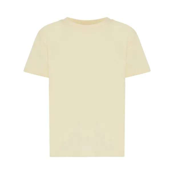  Iqoniq Koli kids lightweight recycled cotton t-shirt - iqoniq cream yellow 