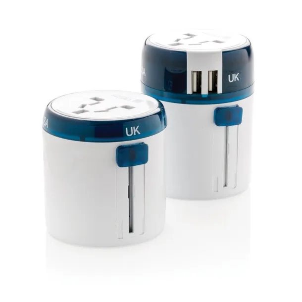  Travel Blue world travel adapter White
