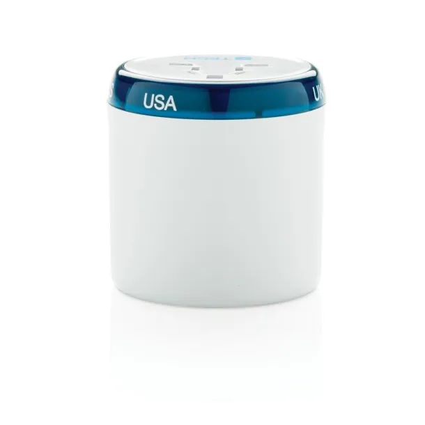  Travel Blue world travel adapter White