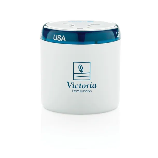  Travel Blue world travel adapter White