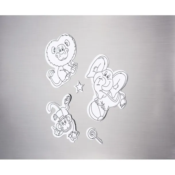 MAGCOLOUR Colouring magnetic stickers White