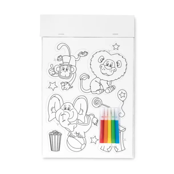 MAGCOLOUR magneti za bojenje s flomasterima Bijela