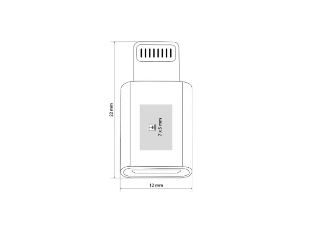 ADAPTER LIGHTNING MicroUSB na Lightning adapter Bijela
