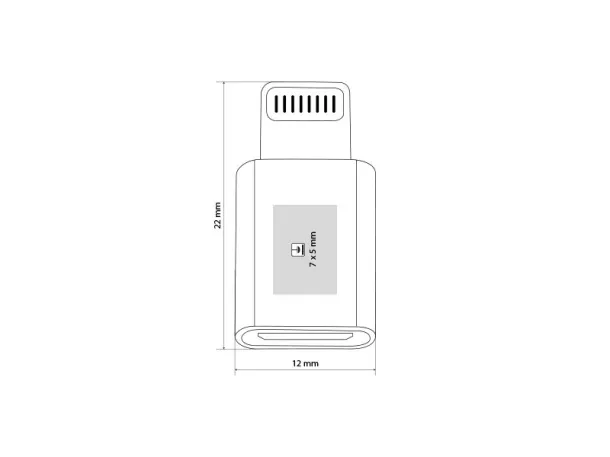 ADAPTER LIGHTNING MicroUSB na Lightning adapter Bijela