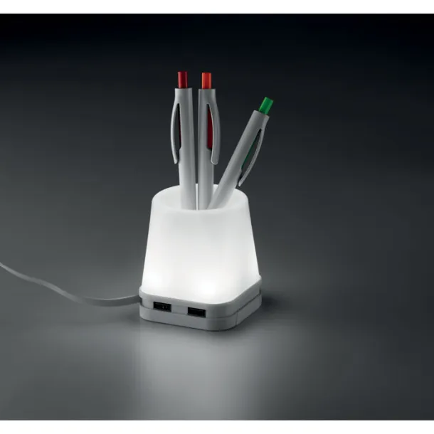 FUJI USB razdjeljivač / držač olovaka Bijela