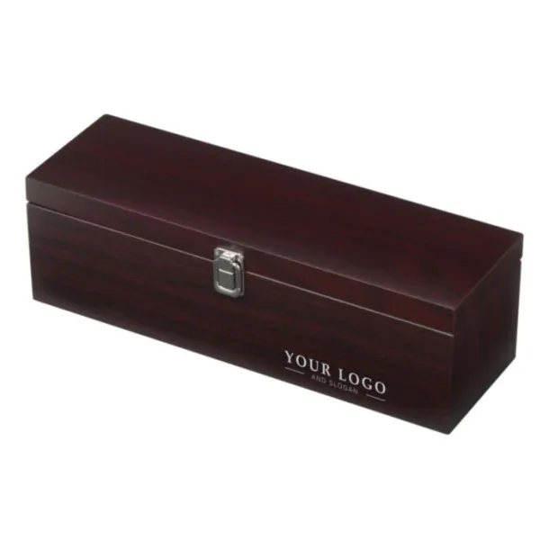 Nikita Wooden wine gift set