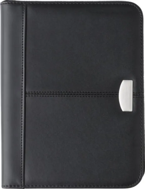 Rosa Bonded leather folder  Crna