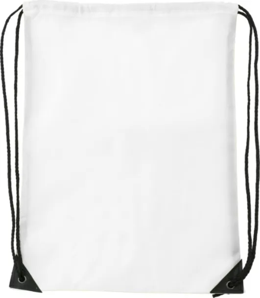Steffi Polyester (210D) drawstring backpack Bijela