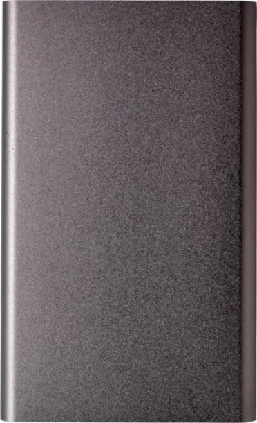 Ezra Aluminijska prijenosna baterija, 4 000 mAh gun metal