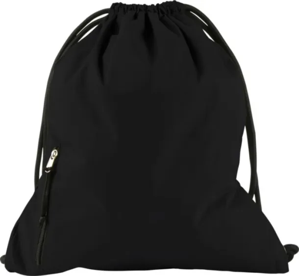 Elise Pongee (190T) drawstring backpack Crna