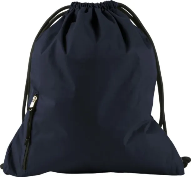 Elise Pongee (190T) drawstring backpack blue