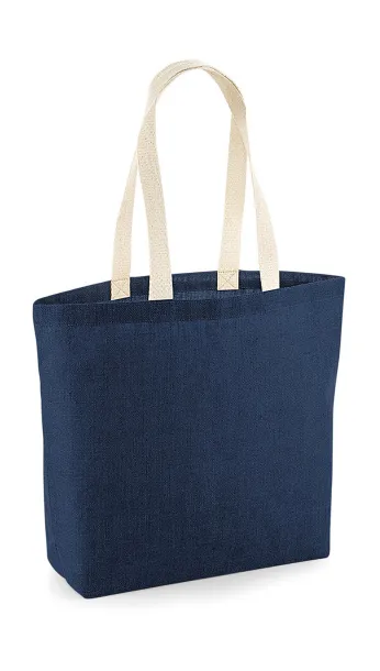  Unlaminated Jute Shopper - Westford Mill Navy Natural