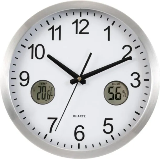  Plastic wall clock Kenya silver