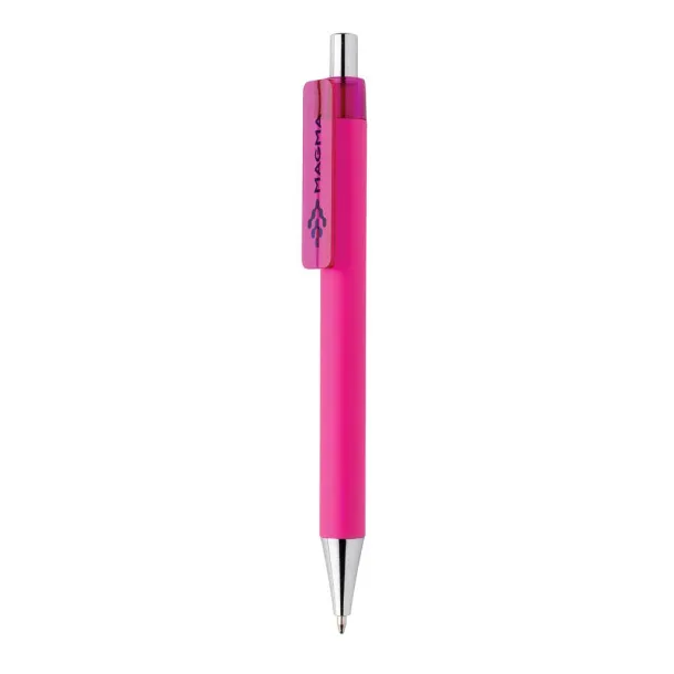  X8 kemijska olovka glatka na dodir od RCS certificiranog R-ABS materijala - XD Collection Roza