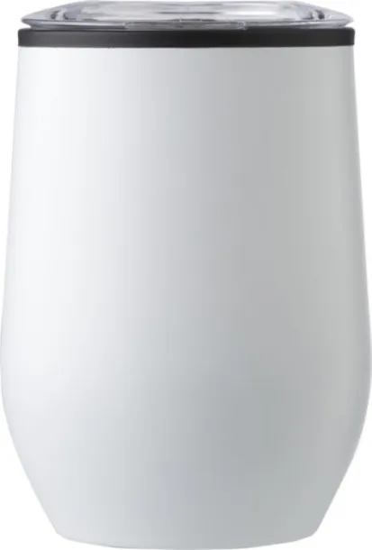  Stainless steel travel mug Zoe white