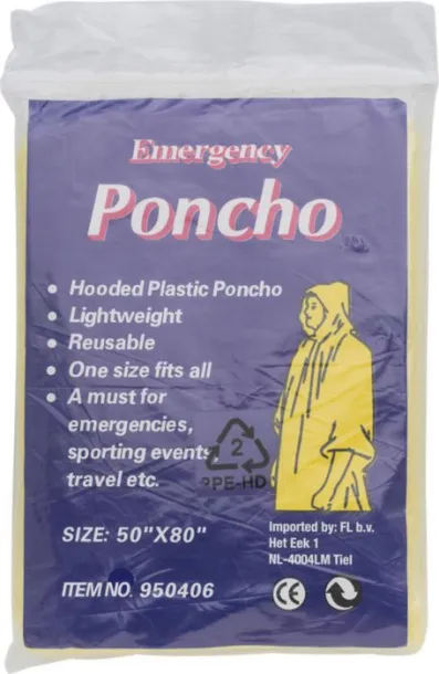 Pablo PE poncho  yellow