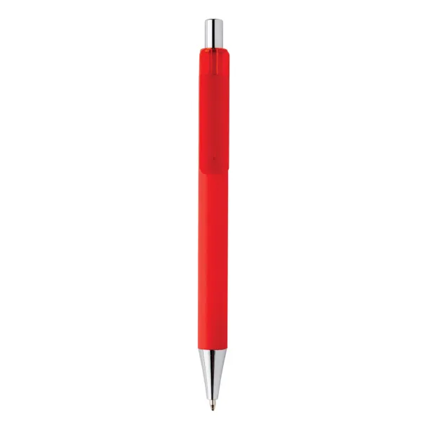  X8 kemijska olovka glatka na dodir od RCS certificiranog R-ABS materijala - XD Collection Crvena