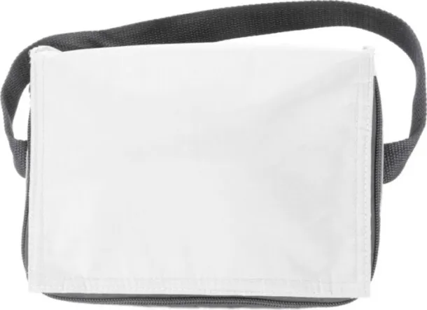  Polyester (420D) cooler bag Cleo white