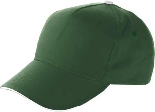 Beau pamučna kapa - 5 panela Zelena