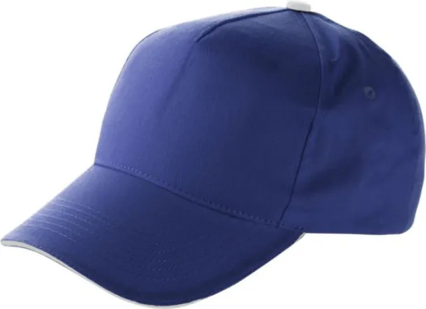 Beau pamučna kapa - 5 panela cobalt blue