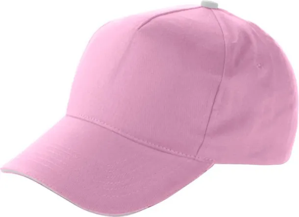 Beau pamučna kapa - 5 panela pink