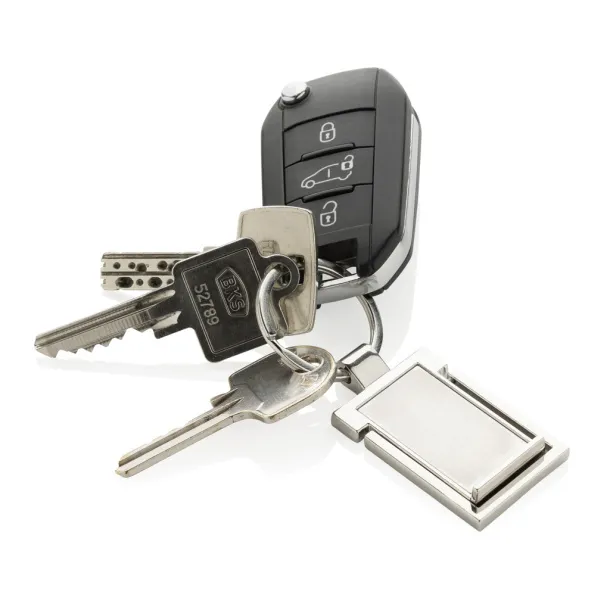  RSC recycled zinc alloy phone stand keychain - XD Collection Silver 