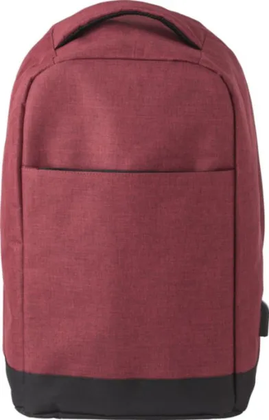 Cruz laptop ruksak od 600D poliestera, 13" burgundy