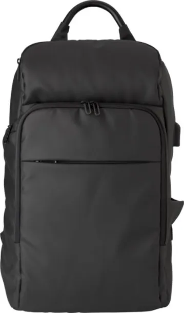 Rishi PU laptop ruksak, 15" Crna